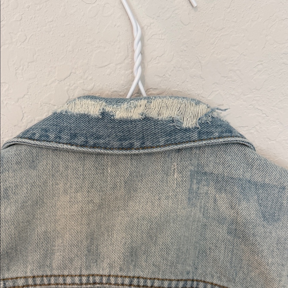 Distressed Denim Jacket - Picture 7 of 8